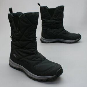 Keen Ladies 10.5 Terradora Black Waterproof Pull-on 200 g Insulated Winter Boots